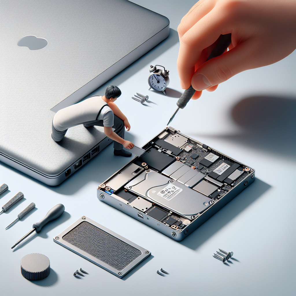 Removing and Replacing the Hard Drive in a MacBook Pro