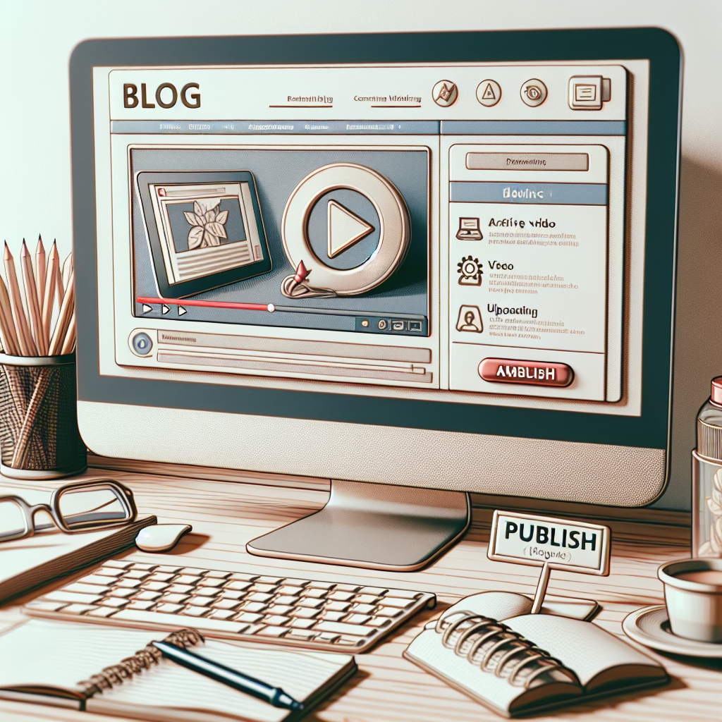 How do I use video content on my blog?